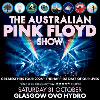 THE AUSTRALIAN PINK FLOYD, OVO HYDRO GLASGOW, SATURDAY 31ST OCTOBER 2026